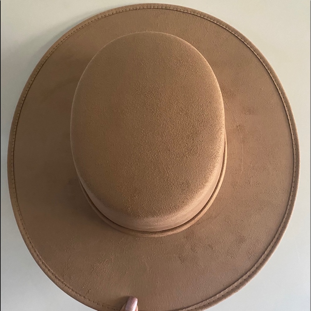 Melissa Cordobés  Vegan Suede  wide Brim Hat - Picture 2 of 10